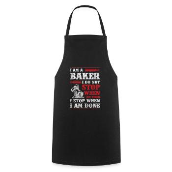 Bake Cake Muffin - Cooking Apron - black - Front - AI Model Male 185 dark (185cm)
