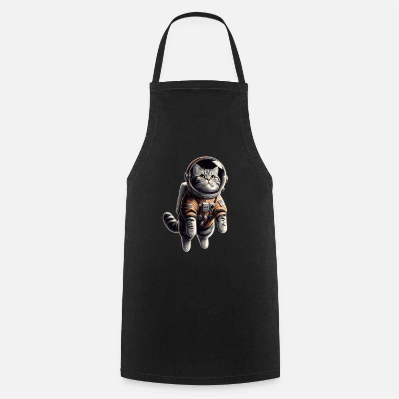 Astronaut BKH getigert Geschenk - Kochschürze - Schwarz