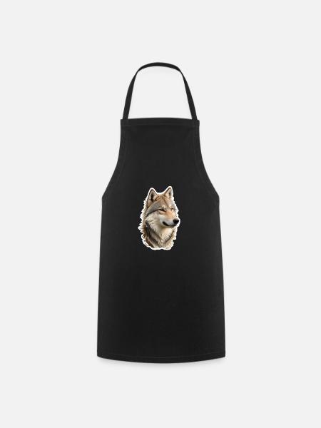 Wolf - Kochschürze - Schwarz