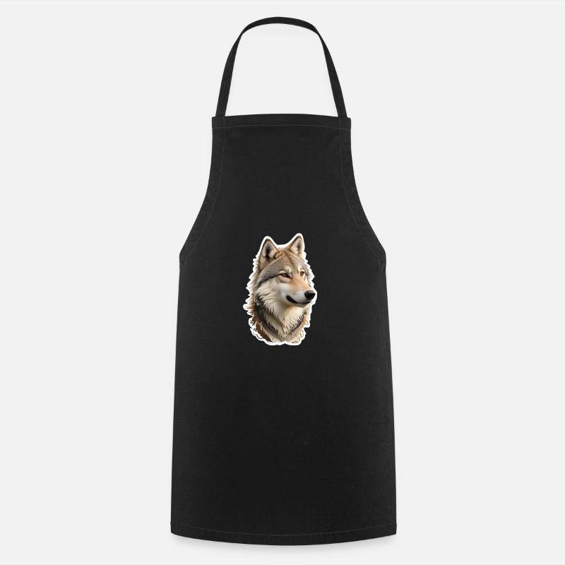 Wolf - Kochschürze - Schwarz