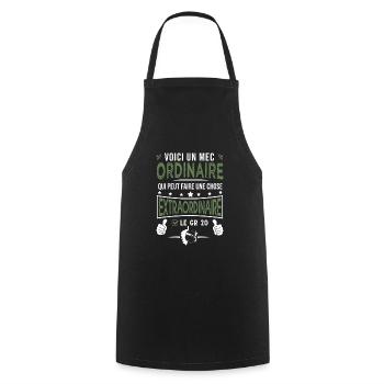 mec ordinaire le GR20 randonnée corse - Tablier de cuisine - noir - Devant - AI Model Male 185 dark (185cm)