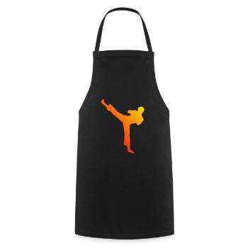 Kickboxing Boxen Kickboxen Boxing Kickbox - Cooking Apron - black - Front - AI Model Male 185 dark (185cm)