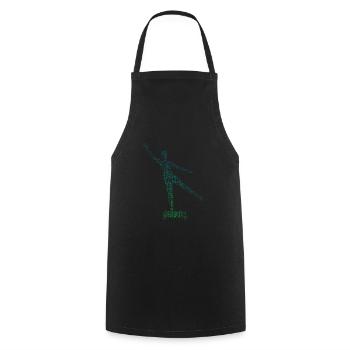 Körpergymnastik Herren Aerobic Fitness Fitness - Kochschürze - Schwarz - Vorne - AI Model Male 185 dark (185cm)