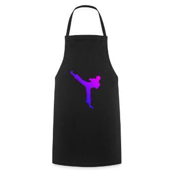 Kickboxing Boxing Kickboxer Women Kickboxing - Cooking Apron - black - Front - AI Model Male 185 dark (185cm)