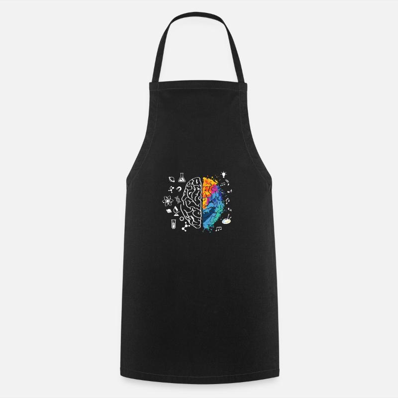 Half and half helped - Cooking Apron - black
