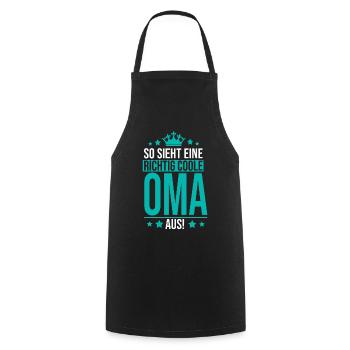 Grandma gift idea So looks a really cool grandma - Cooking Apron - black - Front - AI Model Male 185 dark (185cm)