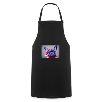 Noël 5 - Tablier de cuisine - noir - Devant - AI Model Male 185 dark (185cm)