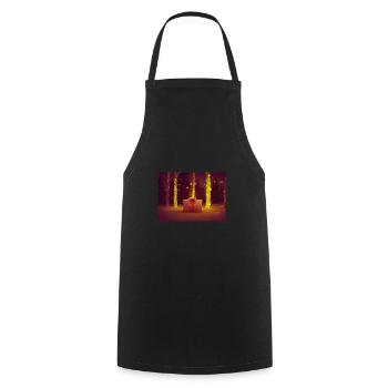 Noël 13 - Tablier de cuisine - noir - Devant - AI Model Male 185 dark (185cm)