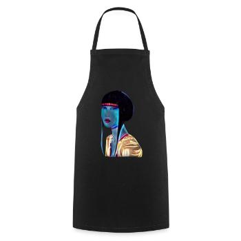 Geisha - Cooking Apron - black - Front - AI Model Male 185 dark (185cm)