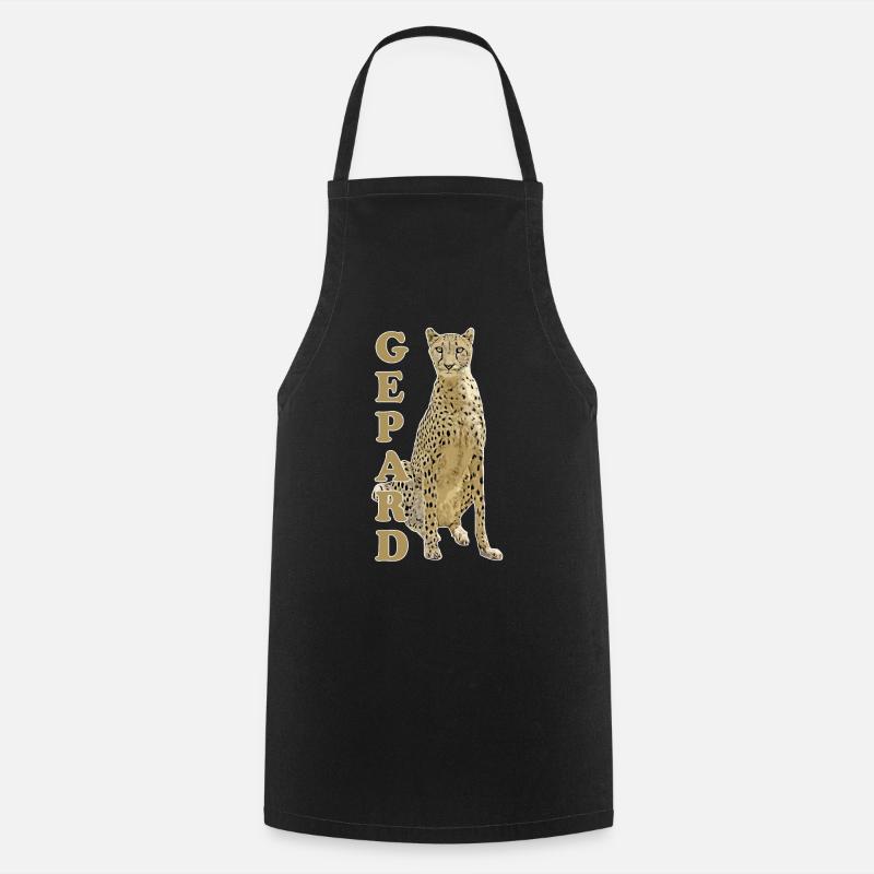 guépard - Tablier de cuisine - noir