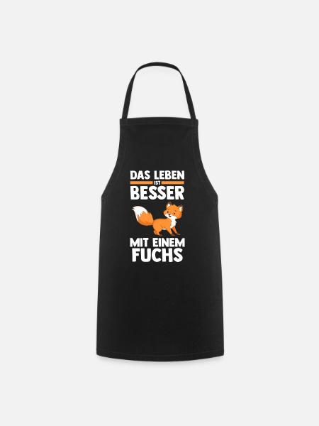 Fuchs - Kochschürze - Schwarz