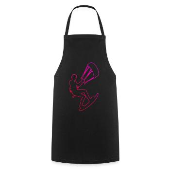 Kitesurf Kitesurfing Kiten Kitesurfer Kite - Cooking Apron - black - Front - AI Model Male 185 dark (185cm)