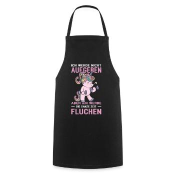 Dictons de fitness drôles Tenues d’entraînement - Tablier de cuisine - noir - Devant - AI Model Male 185 dark (185cm)