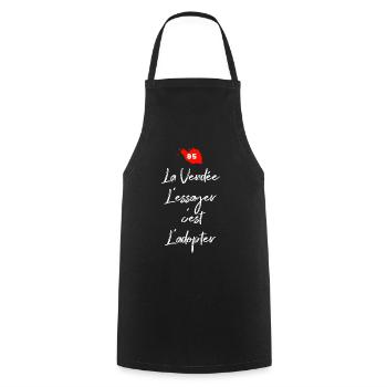 La Vendée 85 L'essayer c'est adopter - Tablier de cuisine - noir - Devant - AI Model Male 185 dark (185cm)