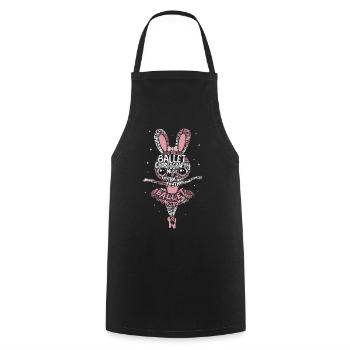 Ballet Choreography Music Rhythm Bunny for - Cooking Apron - black - Front - AI Model Male 185 dark (185cm)