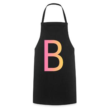 b - Cooking Apron - black - Front - AI Model Male 185 dark (185cm)
