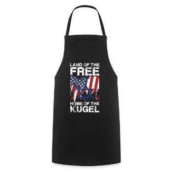  Land Of The Free Home Of The Kugel Design Mit - Kochschürze - Schwarz - Vorne - AI Model Male 185 dark (185cm)