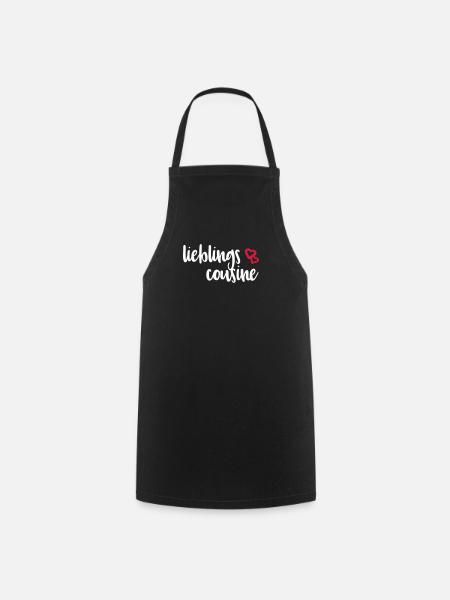 Lieblingscousine Cousine Cousinen Sprüche Geschenk - Kochschürze - Schwarz
