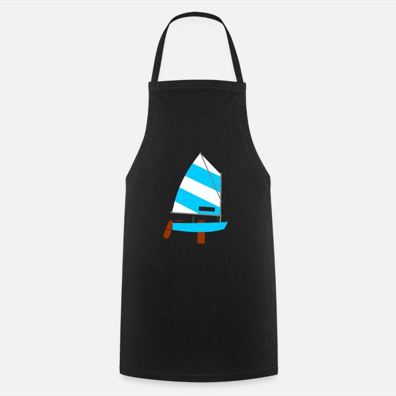Segelboot - Tablier de cuisine - noir