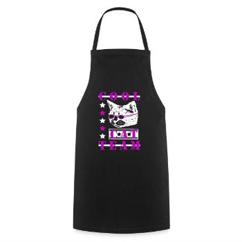 L’équipe Colles Cat - Tablier de cuisine - noir - Devant - AI Model Male 185 dark (185cm)