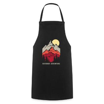 Randonnée Trekking Aventure Randonnée en plein air Trail Montagnes - Tablier de cuisine - noir - Devant - AI Model Male 185 dark (185cm)