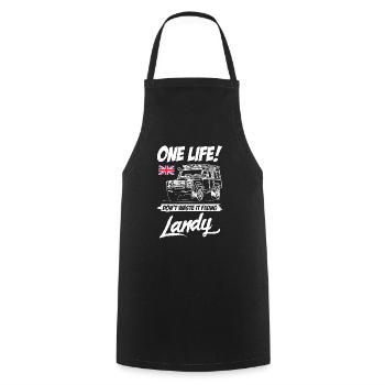 Dont Waste It Fixing Landy - Cooking Apron - black - Front - AI Model Male 185 dark (185cm)