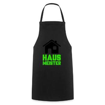 Gardien 1 - Tablier de cuisine - noir - Devant - AI Model Male 185 dark (185cm)