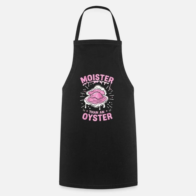 Saftige Auster - Kochschürze - Schwarz