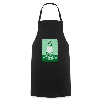 Camouflage green road cone - Cooking Apron - black - Front - AI Model Male 185 dark (185cm)