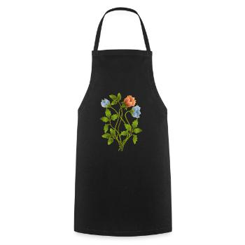 Fleur - Tablier de cuisine - noir - Devant - AI Model Male 185 dark (185cm)
