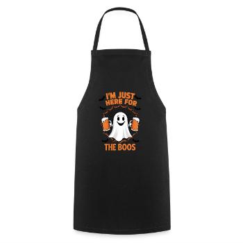 Funny Beer Ghost - Cooking Apron - black - Front - AI Model Male 185 dark (185cm)