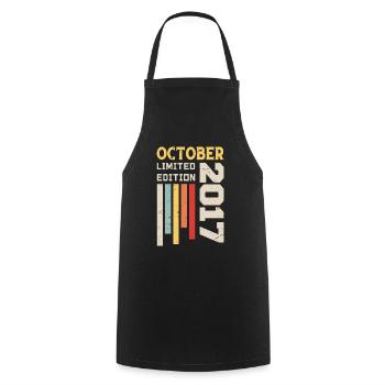 Octobre 2017 - Cadeau anniversaire Octobre 2017 - Tablier de cuisine - noir - Devant - AI Model Male 185 dark (185cm)