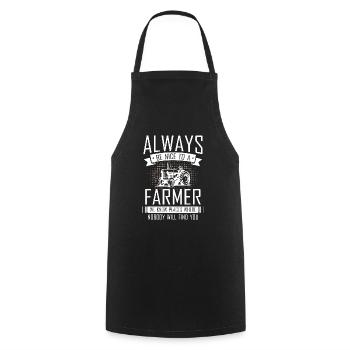 Gifts for Farmer Dad - Cooking Apron - black - Front - AI Model Male 185 dark (185cm)