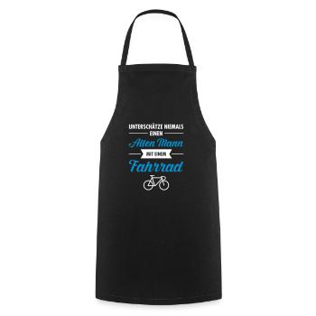 Alter Mann Fahrrad - Rentner Geschenk - Cooking Apron - black - Front - AI Model Male 185 dark (185cm)