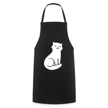 Cat Cats - Cooking Apron - black - Front - AI Model Male 185 dark (185cm)