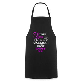 Wellness Meditation Healthy - Cooking Apron - black - Front - AI Model Male 185 dark (185cm)