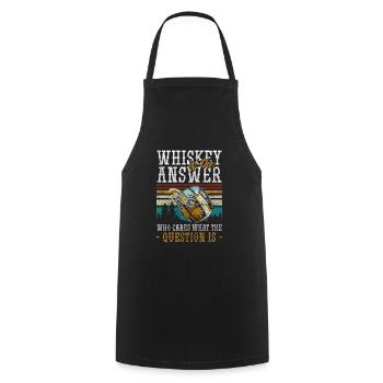 Les amateurs de rhum célèbrent les glaçons - Tablier de cuisine - noir - Devant - AI Model Male 185 dark (185cm)