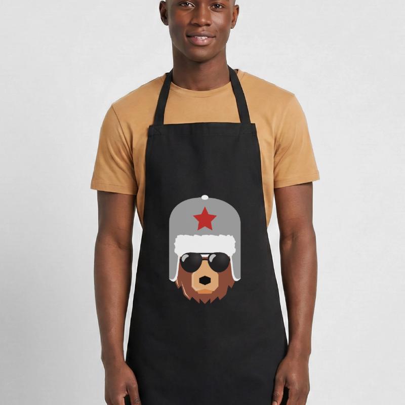 Ours russe, Russie, Poutine, Tablier de cuisine