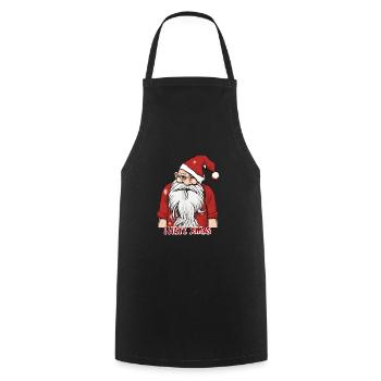 I Hate Christmas Funny Anti Christmas Santa Claus - Cooking Apron - black - Front - AI Model Male 185 dark (185cm)