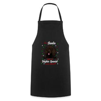 Boykin Spaniel Hund Weihnachten Hunderasse - Kochschürze - Schwarz - Vorne - AI Model Male 185 dark (185cm)