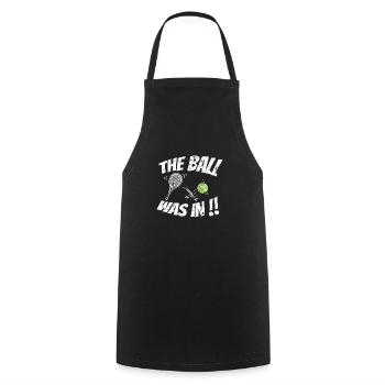 Tennis Sport Lover The Was In Birthday Gift Idea - Cooking Apron - black - Front - AI Model Male 185 dark (185cm)
