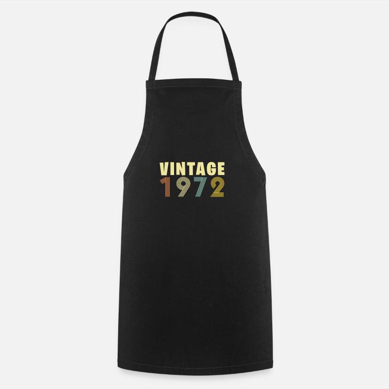 Vintage 1972 - Cooking Apron - black