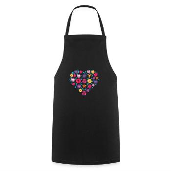 Florist Flower Bouquet Arranging Profession Gift - Cooking Apron - black - Front - AI Model Male 185 dark (185cm)