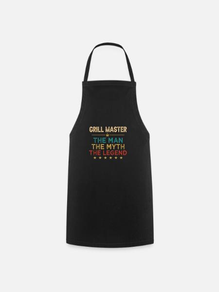 Grillmaster Der Mann Der Mythos Die Legende Grillen - Kochschürze - Schwarz