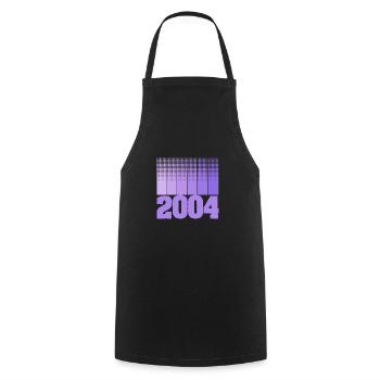 Year 2004 - Cooking Apron - black - Front - AI Model Male 185 dark (185cm)