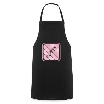 First name Maite - Cooking Apron - black - Front - AI Model Male 185 dark (185cm)