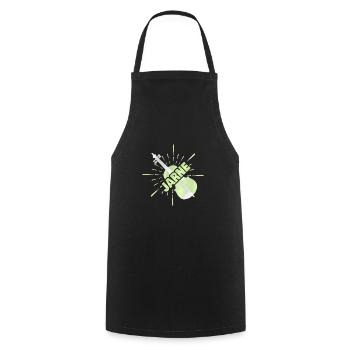 String instrument Jarne - Cooking Apron - black - Front - AI Model Male 185 dark (185cm)