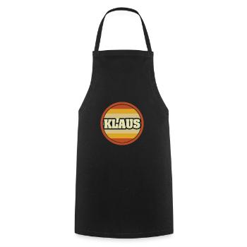 Geschenk für Klaus - Kochschürze - Schwarz - Vorne - AI Model Male 185 dark (185cm)