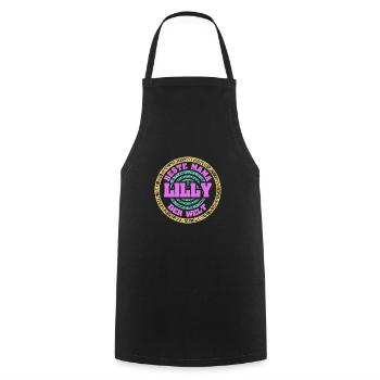 Mother Lilly - Cooking Apron - black - Front - AI Model Male 185 dark (185cm)