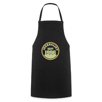 1996 - Cooking Apron - black - Front - AI Model Male 185 dark (185cm)